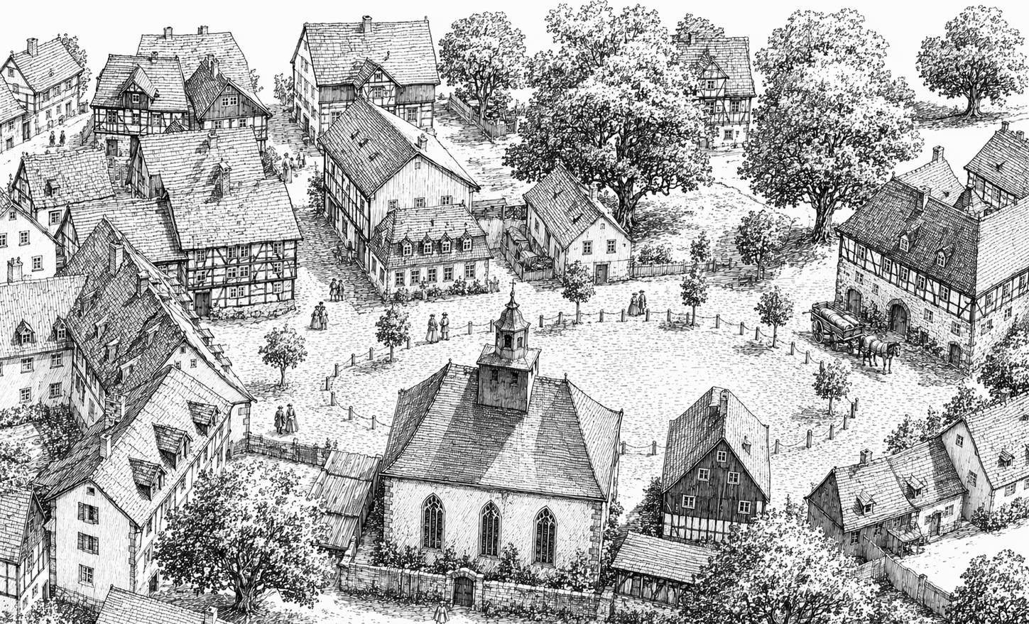 Paradeplatz Strichzeichnung